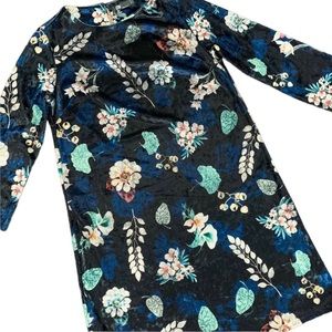 🌺Multi Floral Velvet Dress by M Made in Italy🌺